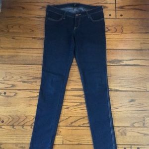 Mid-Rise Dark-Wash Jeans